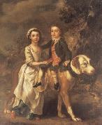 Thomas Gainsborough Portrait of Elizabeth and Charles Bedford USA oil painting artist